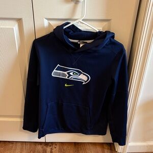 NFL Seattle Seahawks Navy Blue Therma-Fit Hoodie